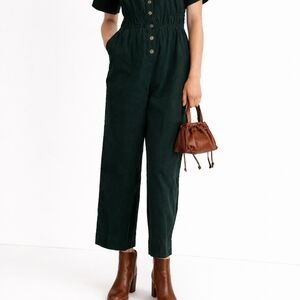 Dark Green Women's Jumpsuit